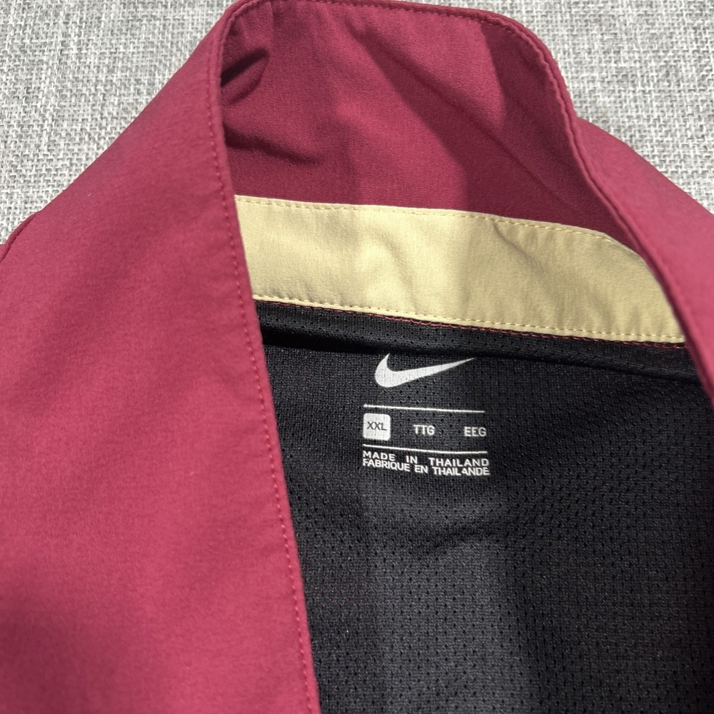 Florida State Men's 2XL Nike Coach Lightweight Short Sleeve Jacket FSU DC6328 - Picture 8 of 15